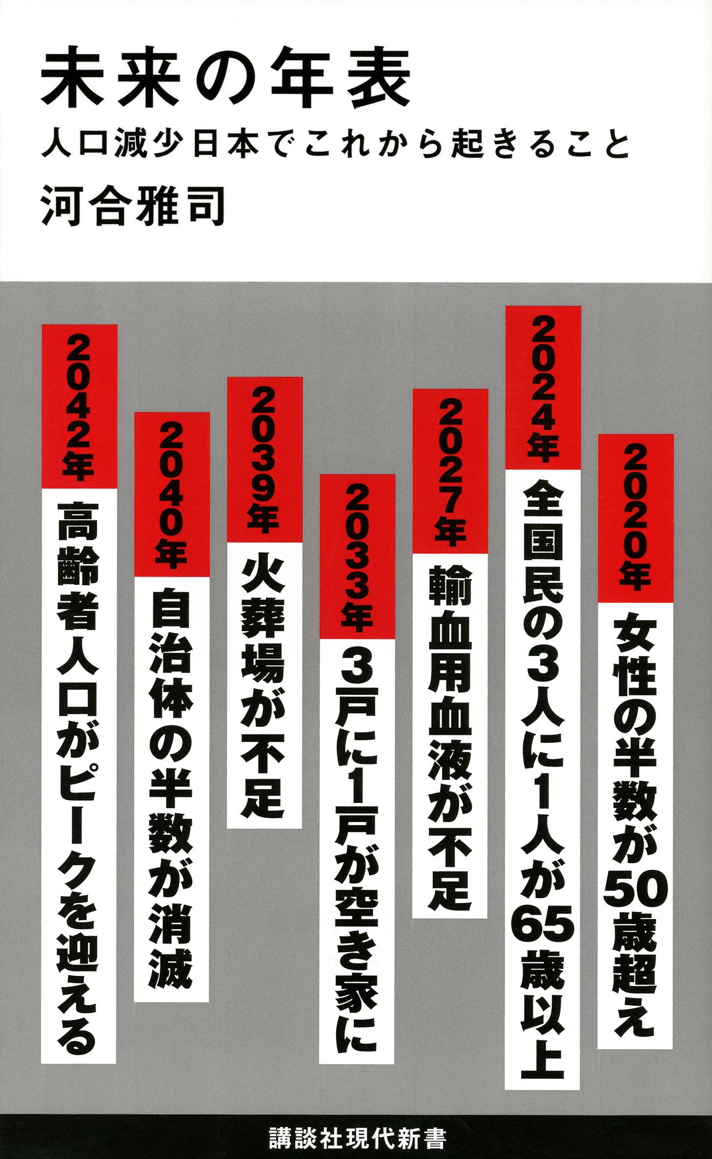 未来の年表 人口減少日本でこれから起きること】レポート | 読書オタク＆資格オタク おさるのブログ